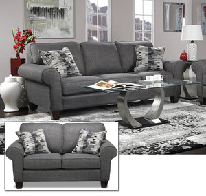 Drake Ens. Sofa et causeuse – gris