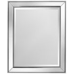 Vedette Silver Beaded Wall Mirror (26" x 32")