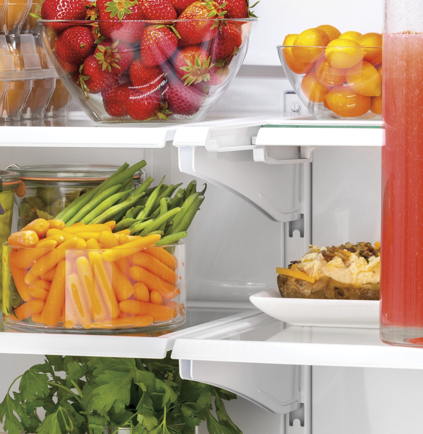 GE Stainless Steel Counter-Depth French Door Refrigerator (18.6 Cu. Ft.) - GWE19JSLSS