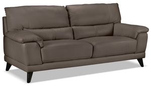 Braylon Sofa en cuir - gris africain
