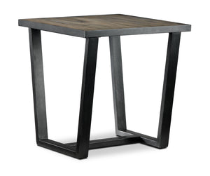 Berkley Table de bout - noyer et métal