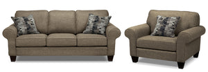 Drake Ens. Sofa et fauteuil – mercure