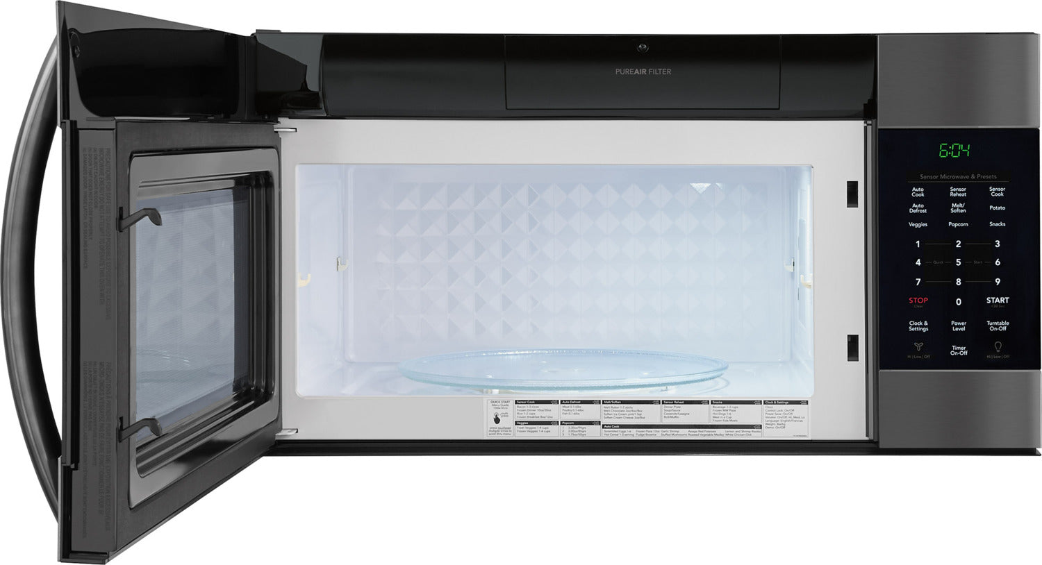 Frigidaire Gallery Black Stainless Steel Over-The-Range Microwave (1.7 Cu. Ft.) - CGMV176NTD