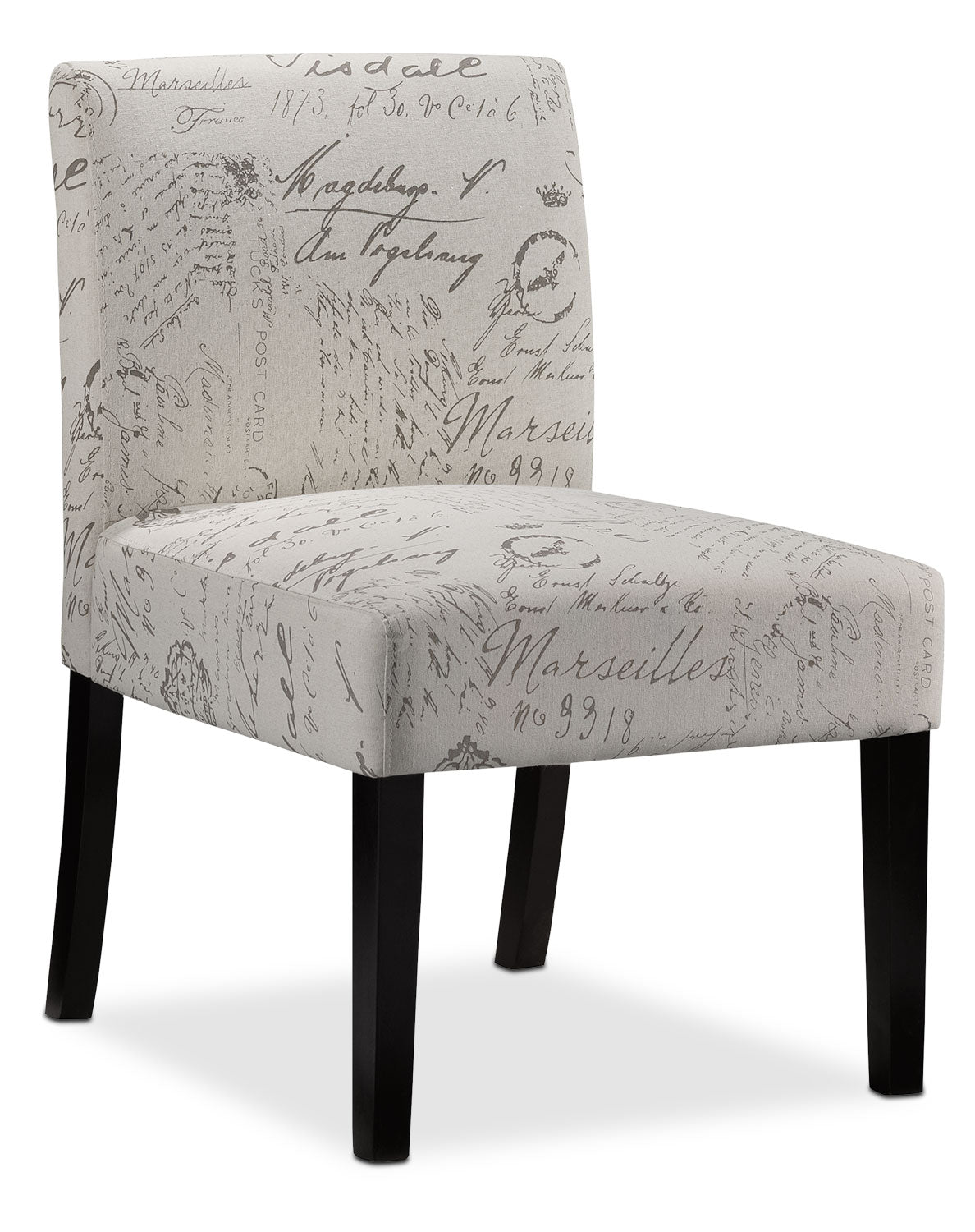Mariette Accent Chair - Scroll White