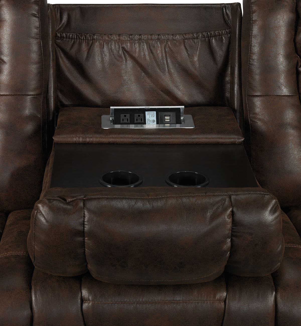 Dakota Power Reclining Sofa - Walnut