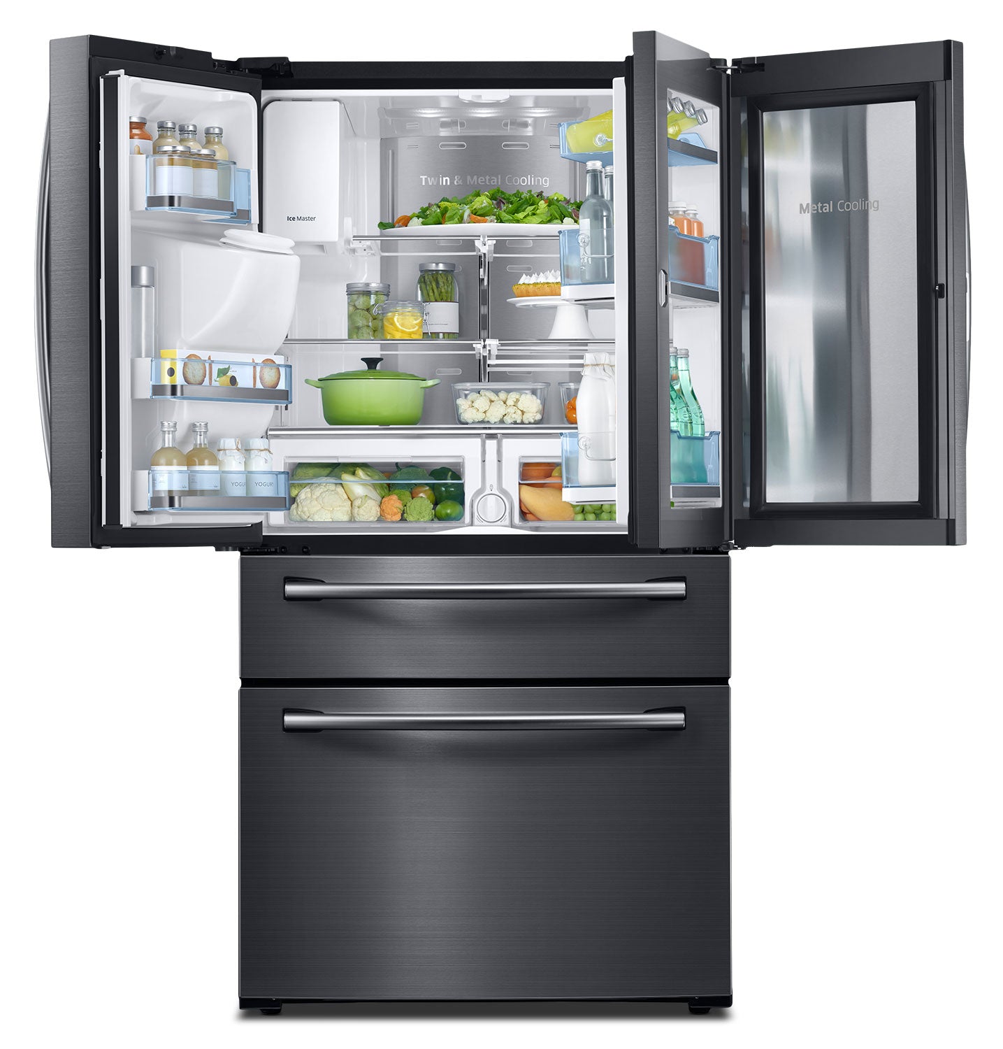 Samsung Black Stainless Steel French Door Refrigerator (28 Cu. Ft.) - RF28JBEDBSG/AA