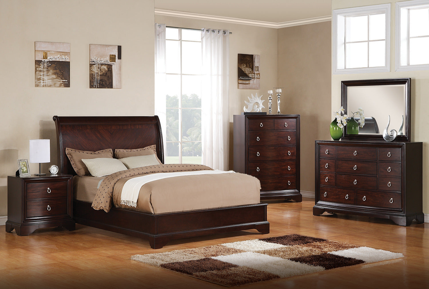 Noah Chest - Dark Cherry