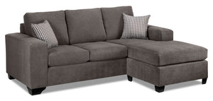 Fava Sofa avec fauteuil allongé - gris