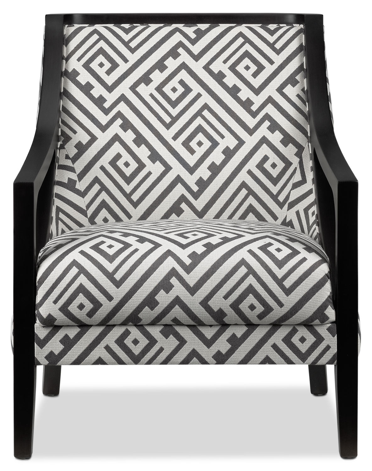 Rowena Accent Chair - White and Grey