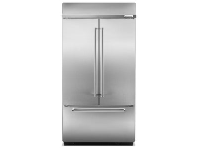 KitchenAid Réfrigérateur 24,2 pi³ porte à 2 battants inox KBFN502ESS