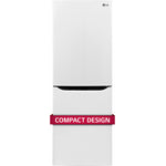LG White Counter-Depth Bottom-Freezer Refrigerator (10.1 Cu. Ft.) - LBNC10551W