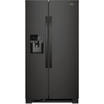 Whirlpool 35.13" 25 Cu. Ft. Black Side-by-Side Refrigerator - WRS325SDHB