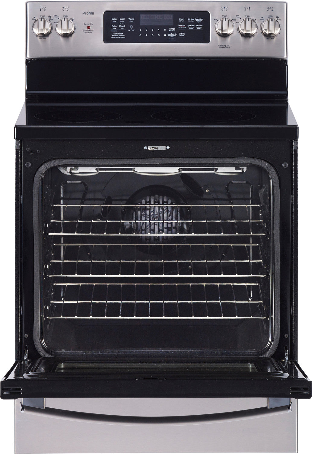 GE Stainless Steel Freestanding Electric True Convection Range (6.2 Cu. Ft.) - PCB905SKSS