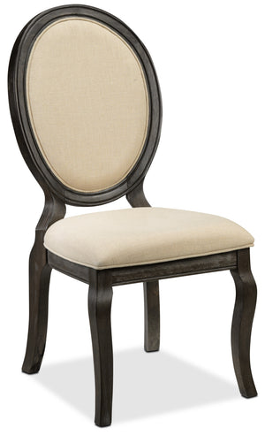 Victoria Chaise sans bras - gris et beige