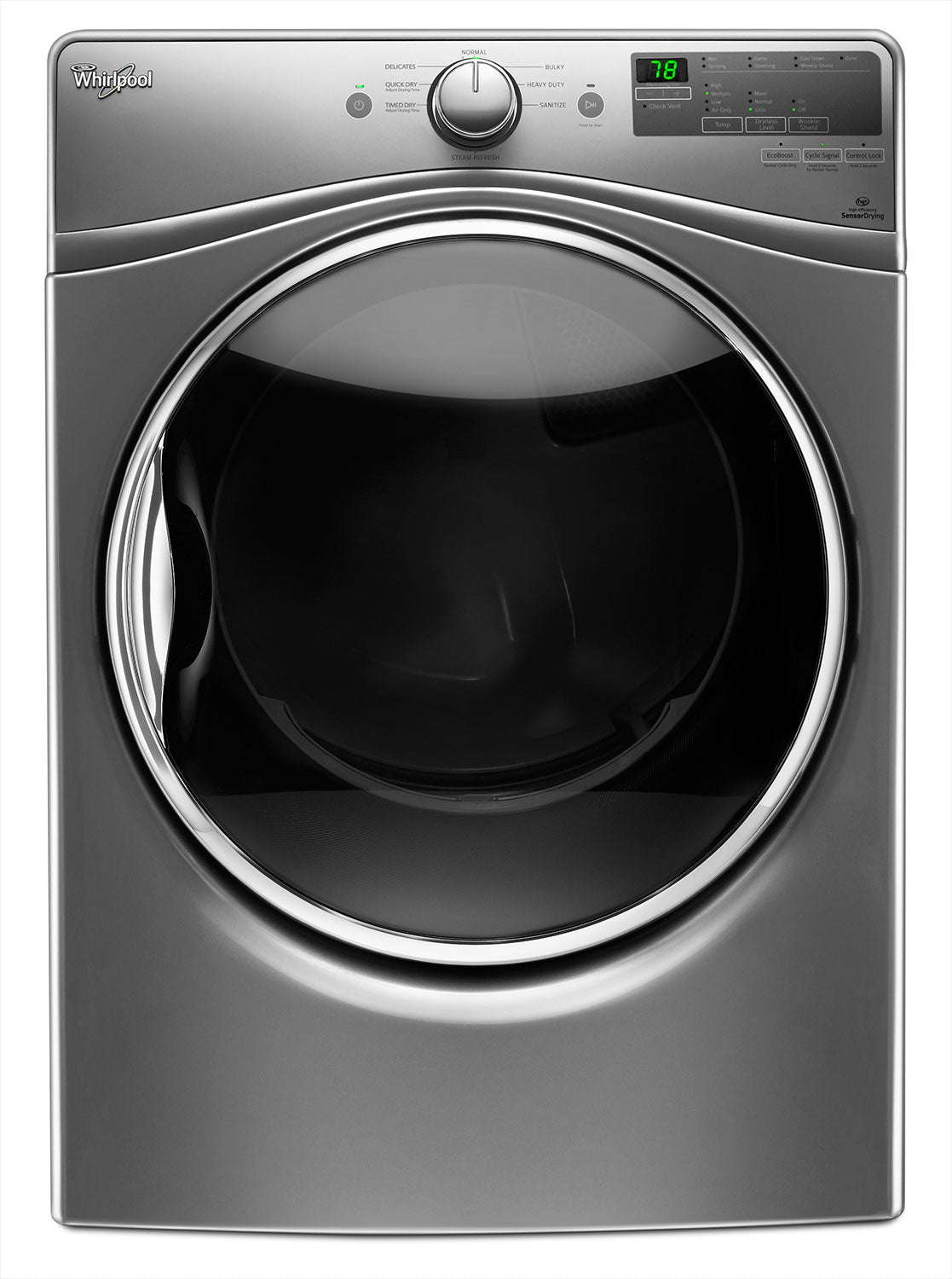 Whirlpool Chrome Shadow Gas Dryer (7.4 Cu. Ft.) - WGD85HEFC