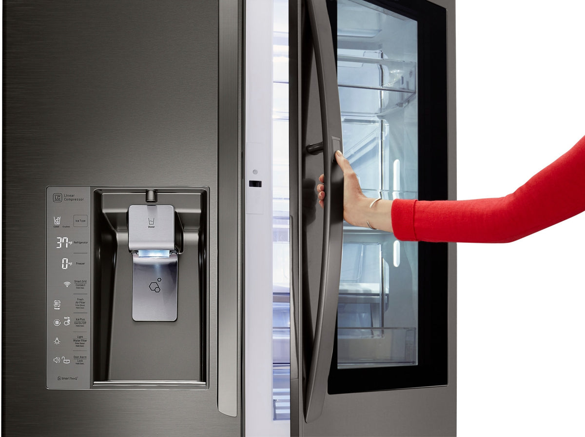 LG Black Stainless Steel Counter-Depth French Door Refrigerator (24 Cu. Ft.) - LFXC24796D
