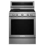 KitchenAid Stainless Steel Freestanding Gas Range (5.8 Cu. Ft.) - KFGG500ESS