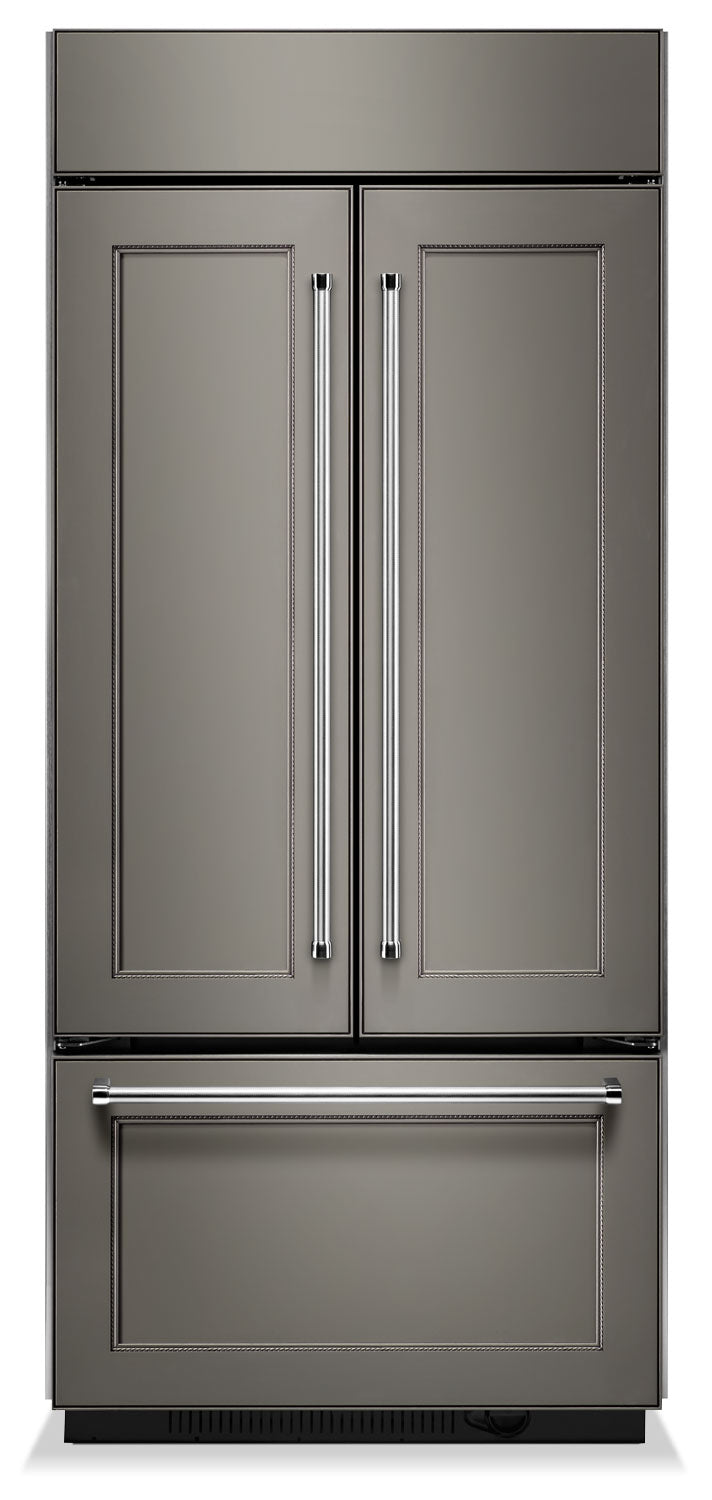 KitchenAid 36.5" 20.8 Cu. Ft. Custom Panel-Ready French Door Refrigerator - KBFN506EPA