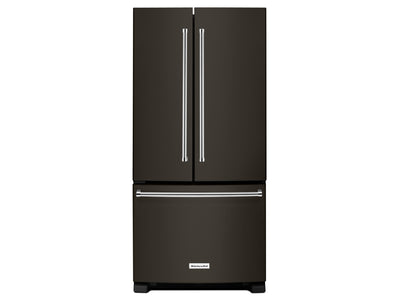KitchenAid Réfrigérateur 22,1 pi³ porte à 2 battants inox noir KRFF302EBS