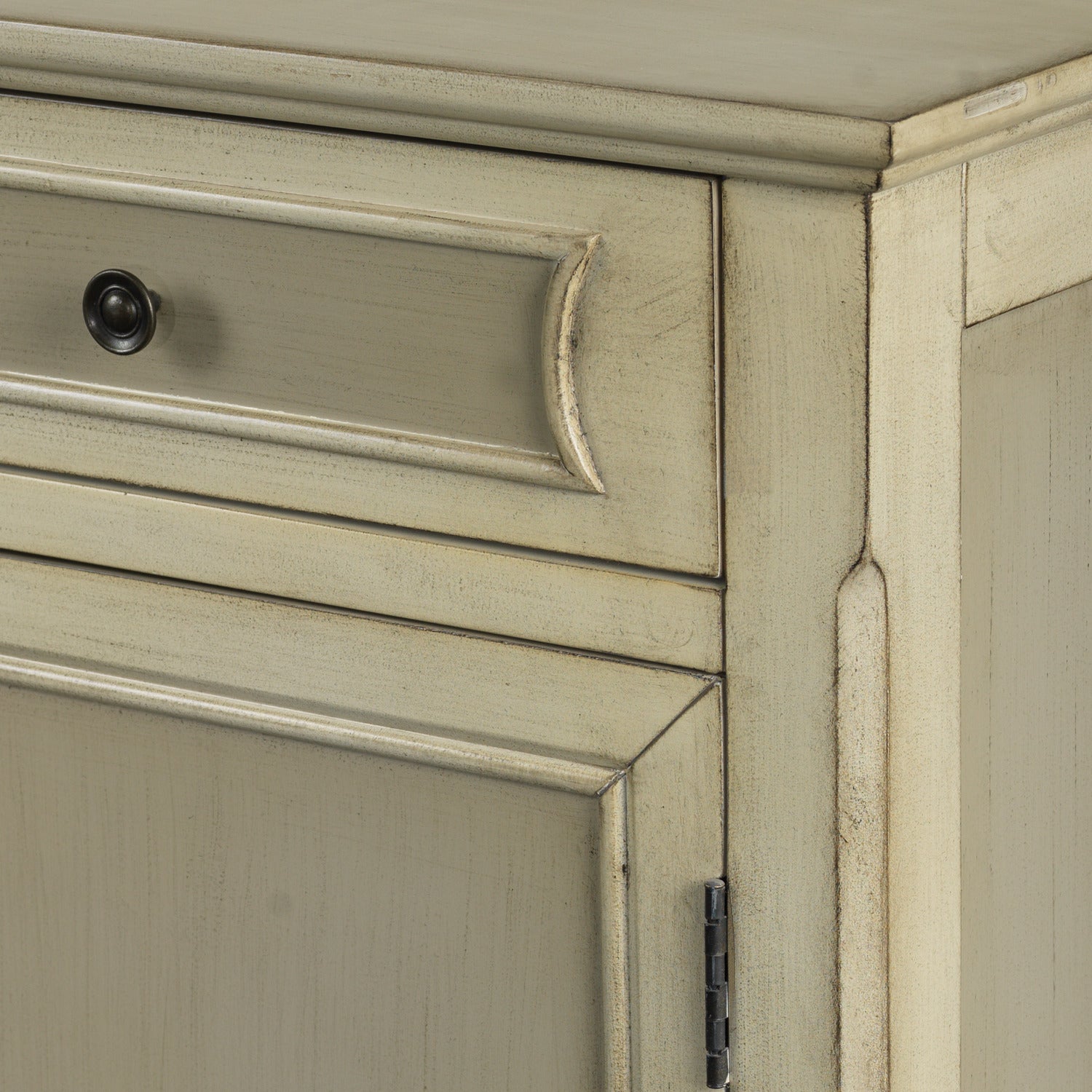 Beasley Accent Cabinet with Drawers - Antique White and Grey