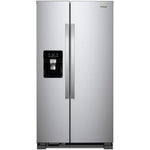 Whirlpool 35.88" 25 Cu. Ft. Stainless Steel Side-by-Side Refrigerator - WRS325SDHZ