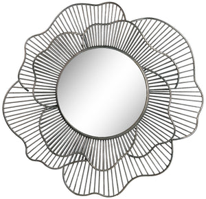 Lotus Miroir rond (35 po) - métal