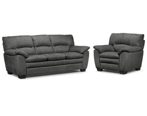 Kelleher Ens. Sofa et fauteuil – anthracite