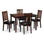 Boyd 5-Piece Dining Set - Dark Brown Cherry