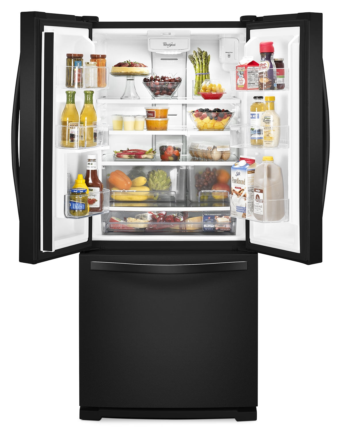 Whirlpool Black French Door Refrigerator (19.5 Cu. Ft.) - WRF560SFYB