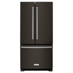 KitchenAid 36" 21.9 Cu. Ft. Black Stainless Steel Counter-Depth French Door Refrigerator - KRFC302EBS