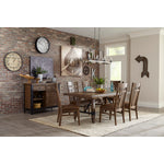River Falls Extendable Trestle Table - Brown