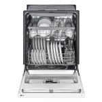 LG White Built-In Front Control Dishwasher with QuadWash® and 3rd Rack - LDFN4542W