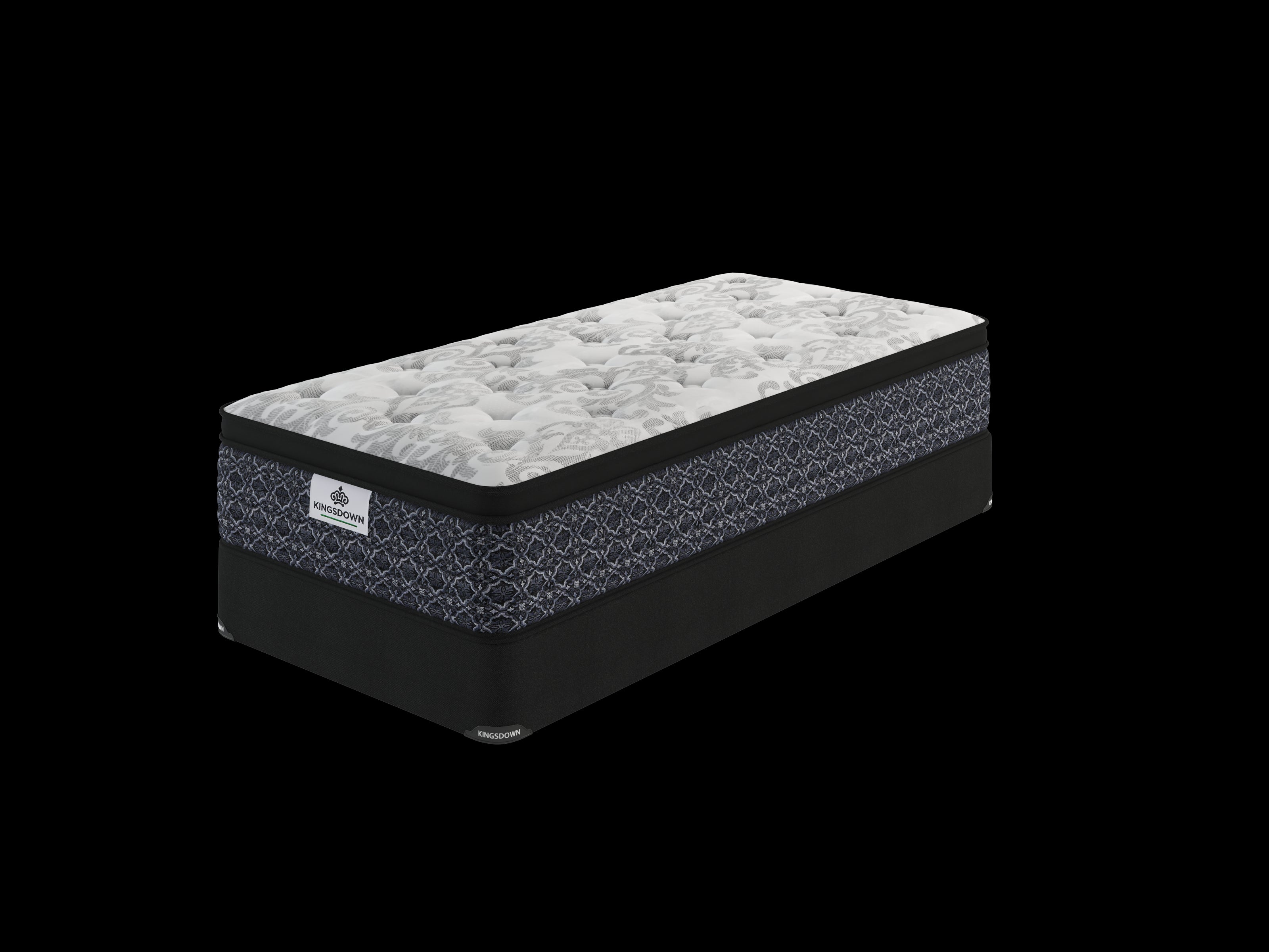 Kingsdown Percy Medium Euro Top Twin Mattress and Boxspring Set