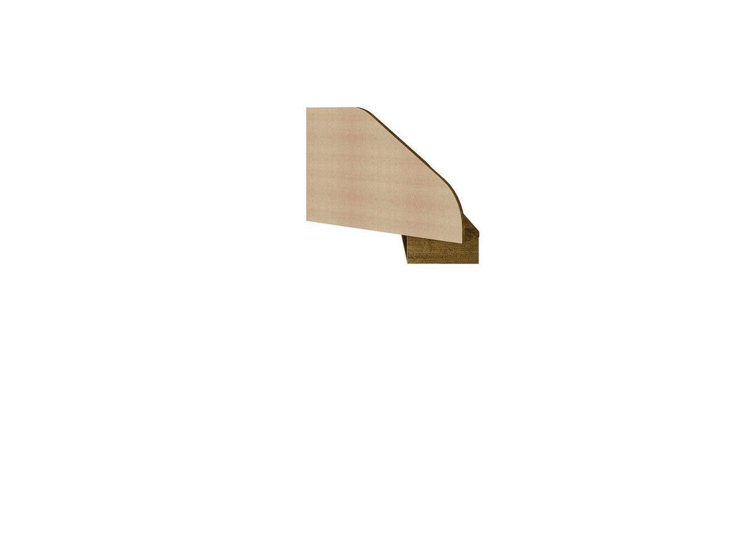 Gatutca Floating Cubicle Section Desk with Keyboard Shelf Set of 2 - Rustic Brown