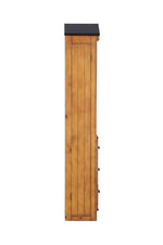 Djalu Twin Tree House Loft Bed with Bookcase - Rustic Oak
