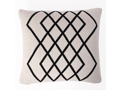 Yozgat II 18" x 18" Pillow Case - Black/Natural