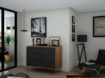 Nuuk 3-Drawer Dresser - Nature/Textured Grey