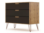 Nuuk 3-Drawer Dresser - Nature/Textured Grey