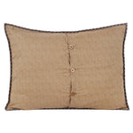Avon Standard Sham - Burgundy/Tan