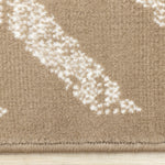 Functional Contemporary Lines Area Rug - 8' X 11' - Brown/Cream