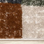 Maui Modern Geometric Area Rug - 5' X 8' - Grey/Green/Yellow