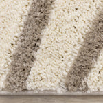 Palace Modern Curves Area Rug - 5' X 8' - Cream/Taupe