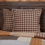 Calais Euro Sham - Chocolate/Cream