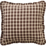 Calais Euro Sham - Chocolate/Cream