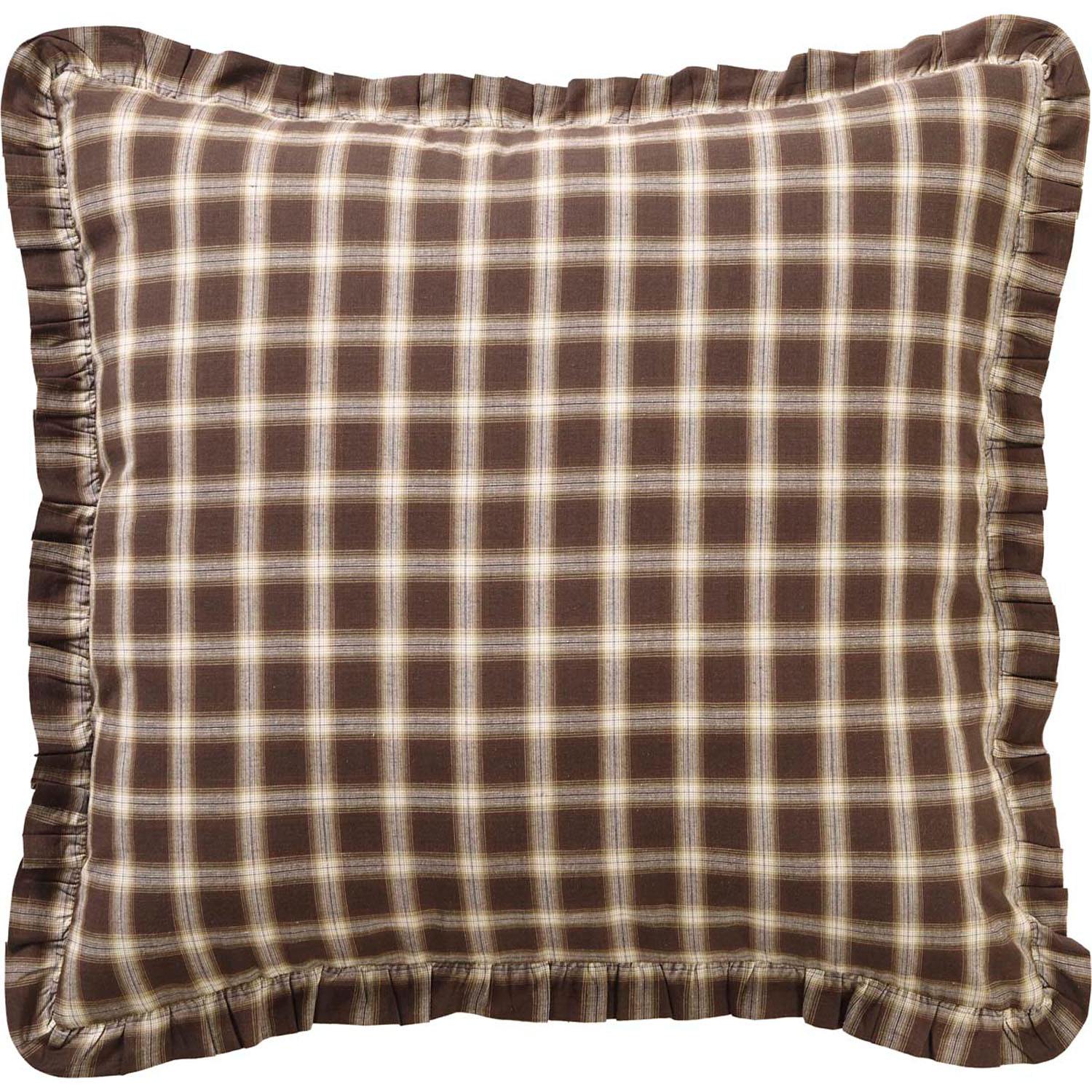 Calais Euro Sham - Chocolate/Cream