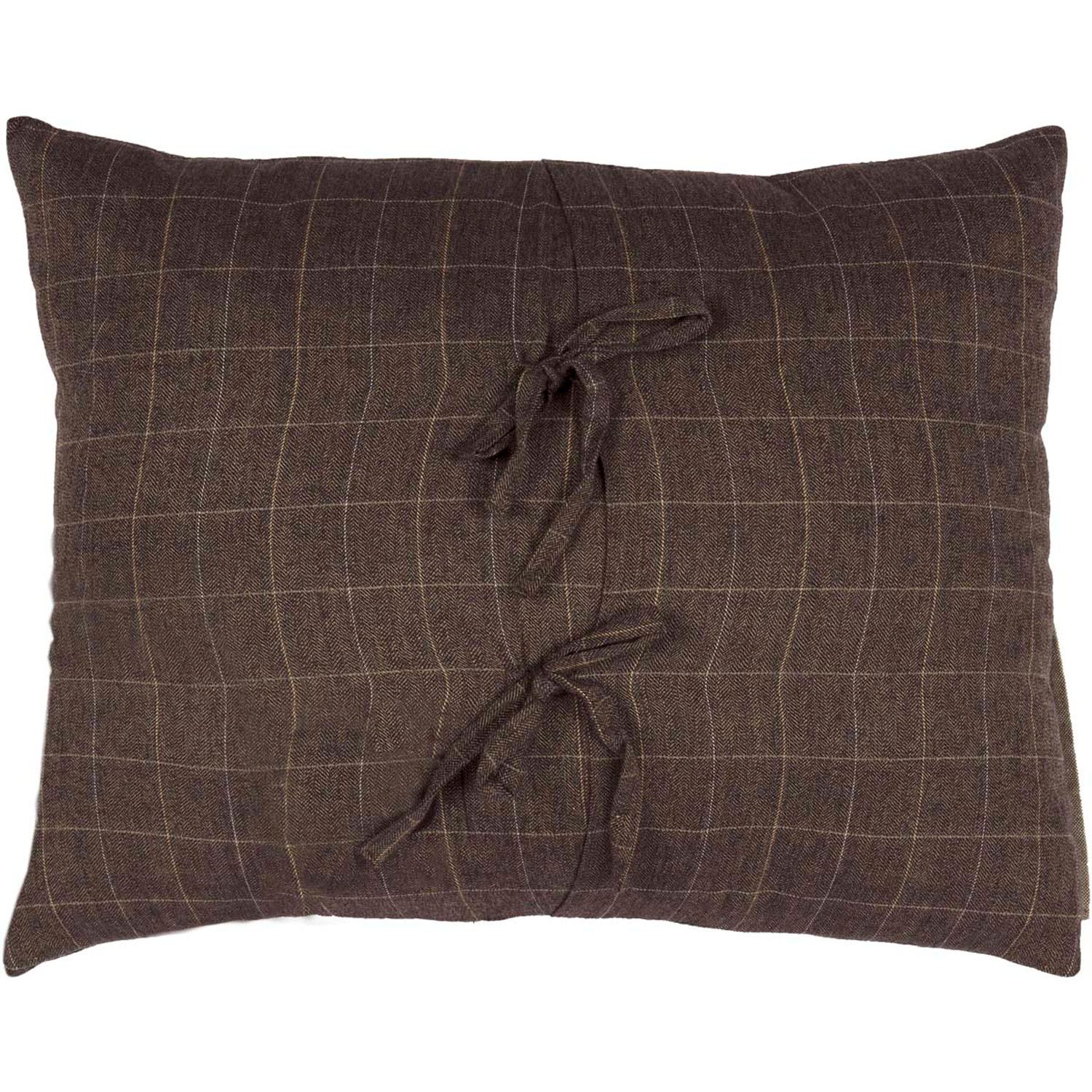 Calais 14 x 18 Ruffled Pillow - Ebony/Grey