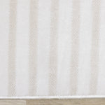 Machine Washable Modern Stripes Area Rug - 8' X 11' - Cream/Beige