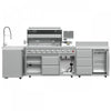 Forno Bulnes White Countertop Outdoor Kitchen with 40" 84,000 BTU BBQ and Beverage Centre - FODKT2520WHT
