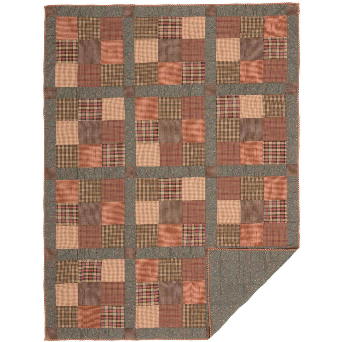 Knightsbridge Twin Quilt - Olive/Khaki