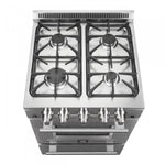 Forno Breno 24" Stainless Steel Freestanding Gas Range with Air Fry (2.3 Cu. Ft.) - FFSGS6290-24